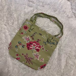 floral green tote bag pierre deux french country nwot